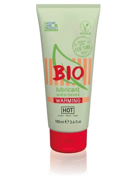 Hřející lubrikační gel HOT BIO Warming Vegan Water Heated Glidant 100ml
