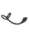 Anální dildo s kroužkem na penis Black Velvets Cock & Ball Ring + Plug Slim