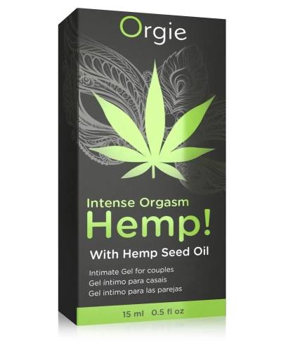 Stimulační gel s oteplujícím chladícím a brnícím efektem Intense Orgasm Hemp