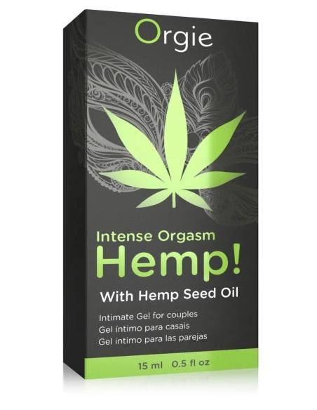 Stimulační gel s oteplujícím chladícím a brnícím efektem Intense Orgasm Hemp