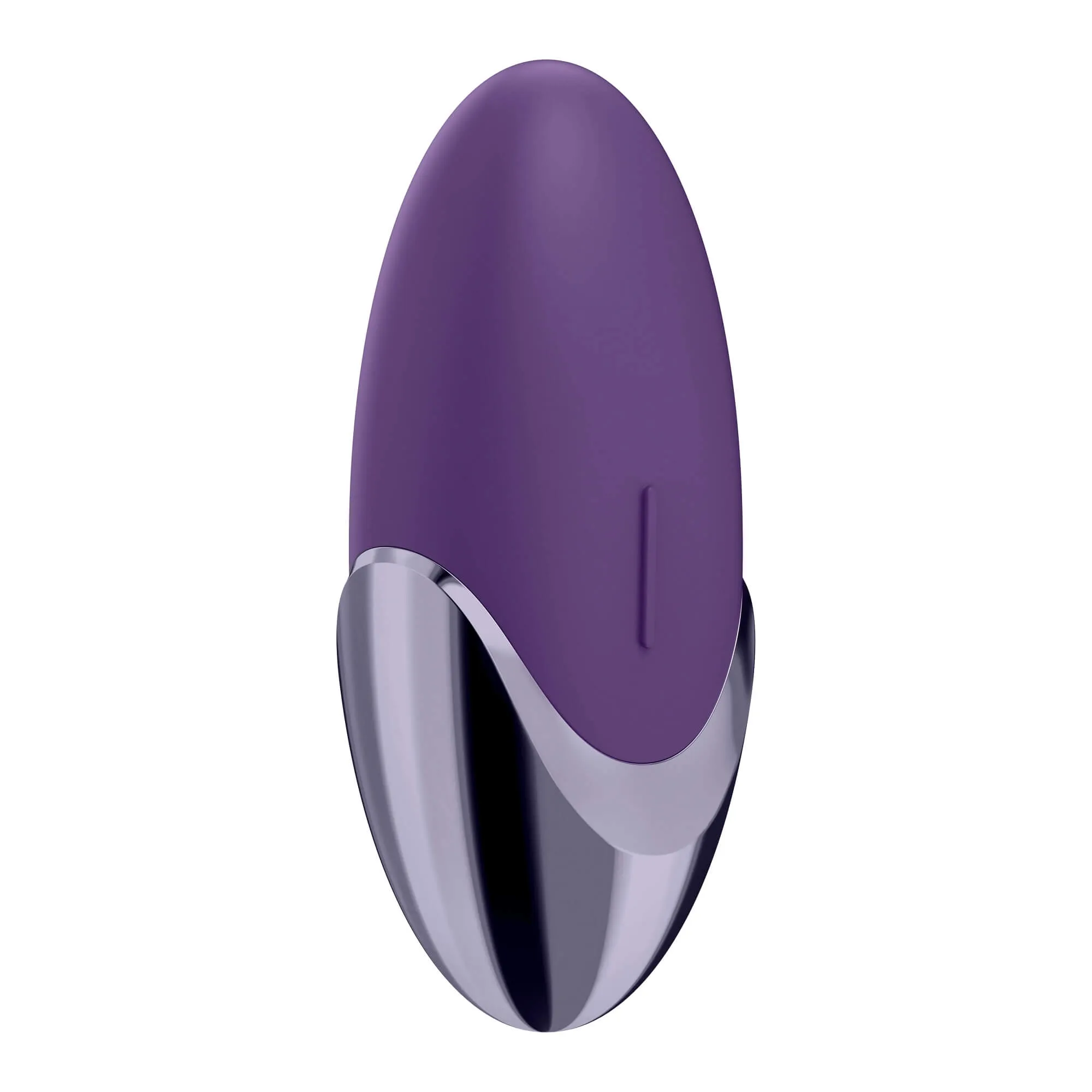 Vibrátor se zaoblenými tvary as oválným designem díky kterému se zcela přilíhne na Váš klitoris