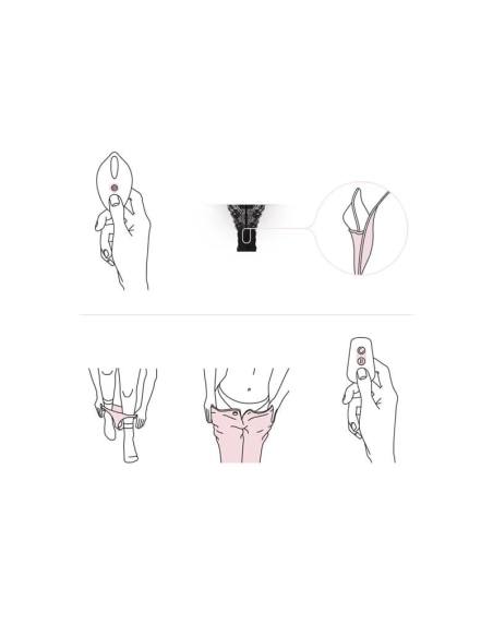 Dobíjecí vibrující francouzské kalhotky Pantyrebel