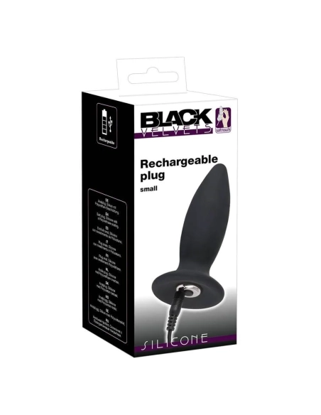 Nabíjecí anální vibrátor pro začátečníky Black Velvet S malý