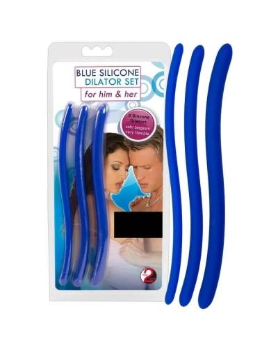 DILATOR sada modrých silikonových rozšiřovačů močové trubice