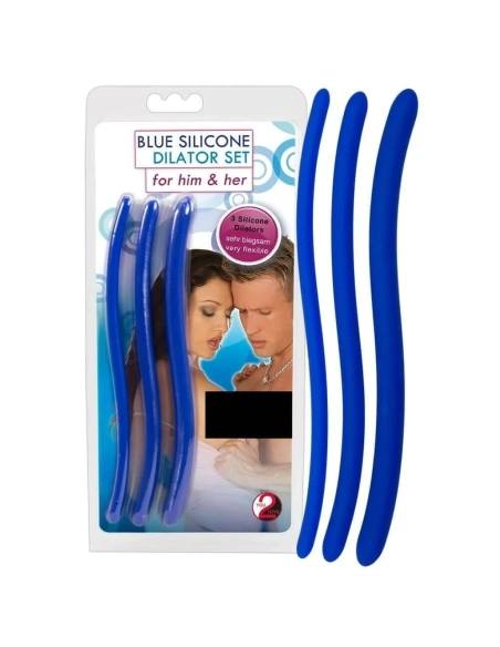 DILATOR sada modrých silikonových rozšiřovačů močové trubice