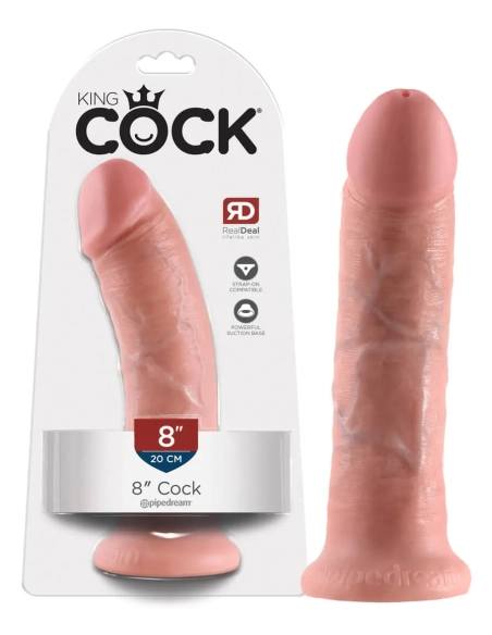 Dildo s přísavkou King Cock 8 dildo 20cm