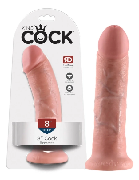 Dildo s přísavkou King Cock 8 dildo 20cm