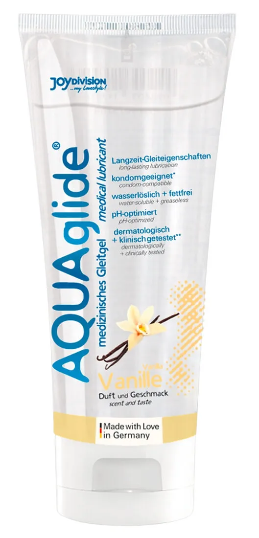 Levně AQU Aglide liquid lubrikant na bázi vody, se smyslnou vůní a chutí vanilky