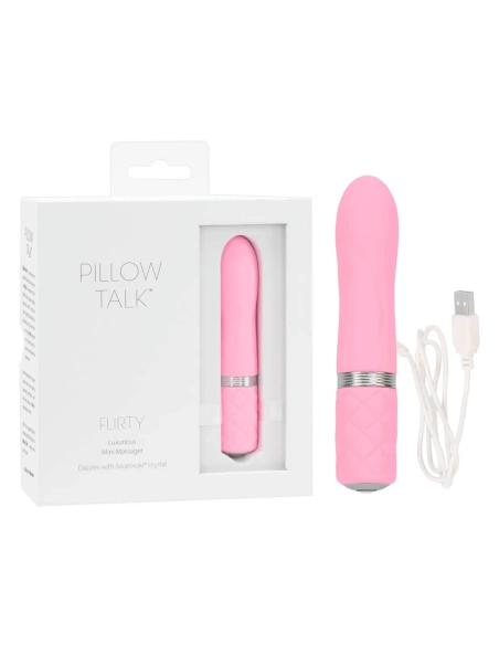 Nabíjecí tyčovýmalý vibrátor Pillow Talk Flirty