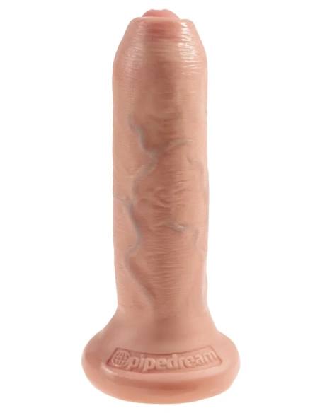 Realistické dildo s předkožkou King Cock 6 - 15cm