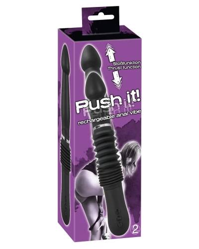 Nabíjecí anální vibrátor s pohybem nahoru dolů Push it