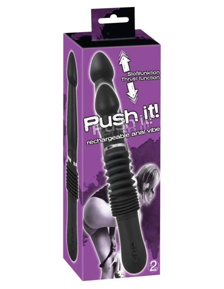 Nabíjecí anální vibrátor s pohybem nahoru dolů Push it
