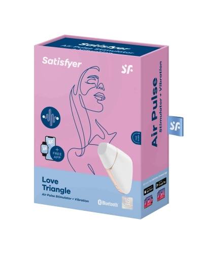 Satisfyer Love Triangle – nabíjecí, vodotěsný, smart vibrátor a stimulátor na klitoris (bílý)