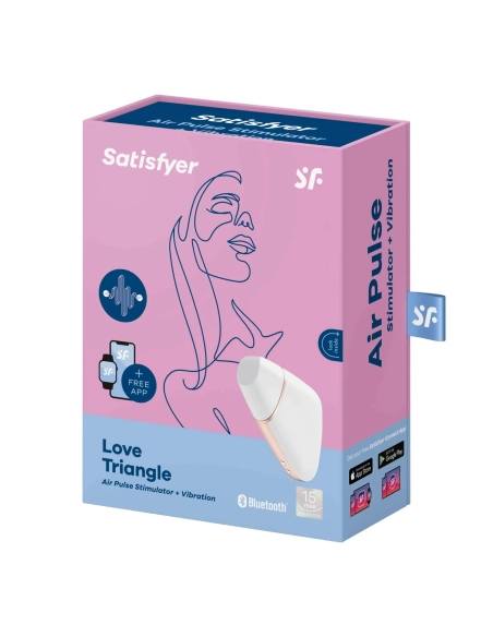 Satisfyer Love Triangle – nabíjecí, vodotěsný, smart vibrátor a stimulátor na klitoris (bílý)