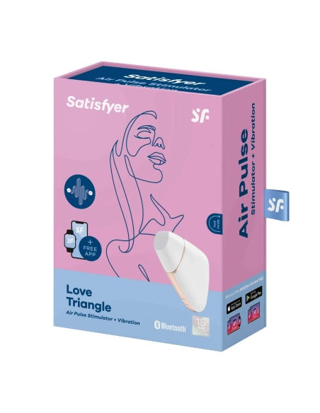 Satisfyer Love Triangle – nabíjecí, vodotěsný, smart vibrátor a stimulátor na klitoris (bílý)