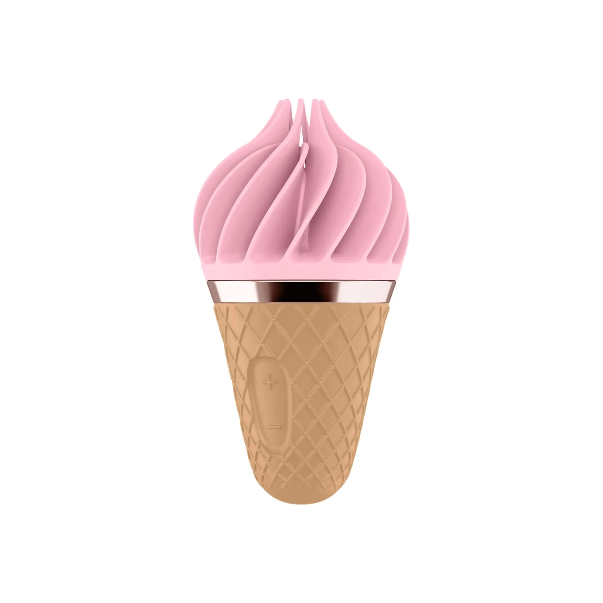 Satisfyer Sweet Treat – nabíjecí rotační vibrátor na klitoris (růžový-hnědý)
