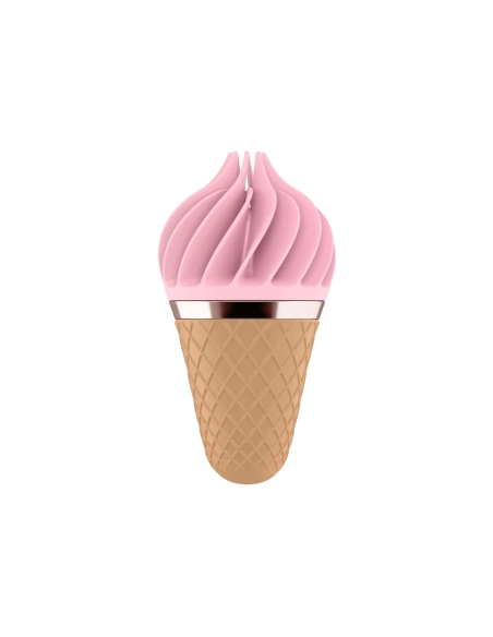 Satisfyer Sweet Treat – nabíjecí rotační vibrátor na klitoris (růžový-hnědý)