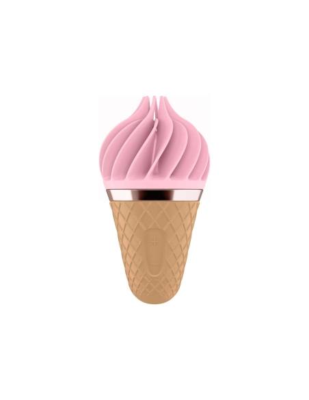 Satisfyer Sweet Treat – nabíjecí rotační vibrátor na klitoris (růžový-hnědý)
