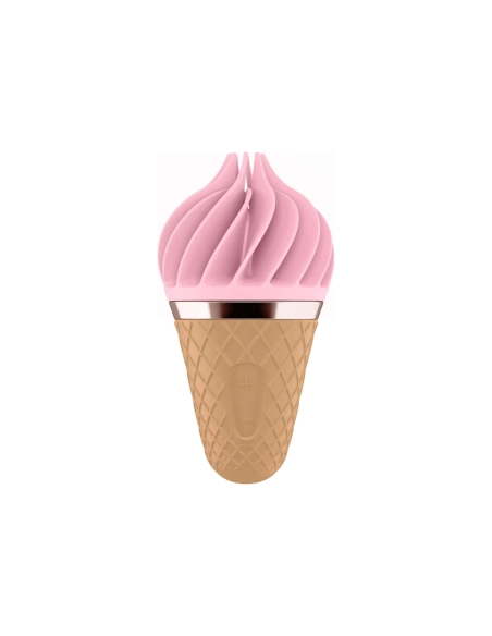 Satisfyer Sweet Treat – nabíjecí rotační vibrátor na klitoris (růžový-hnědý)