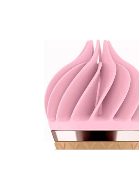Satisfyer Sweet Treat – nabíjecí rotační vibrátor na klitoris (růžový-hnědý)