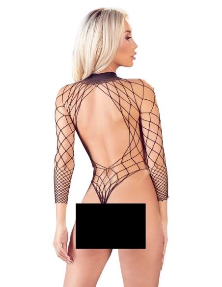 Mandy Mystery - kalhotkové body s dlouhým rukávem (černé)