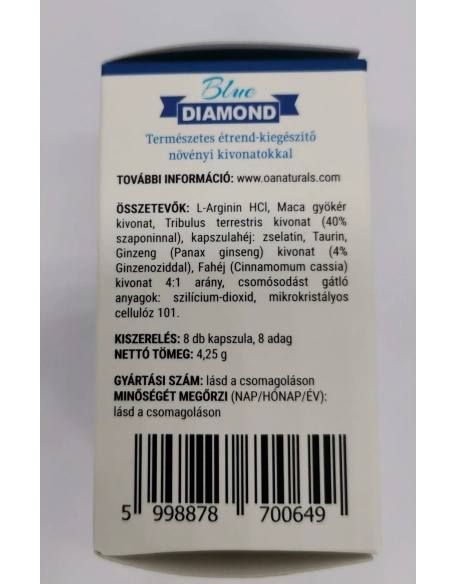 Blue Diamond For Men – přírodní výživový doplněk s rostlinnými výtažky (8ks)