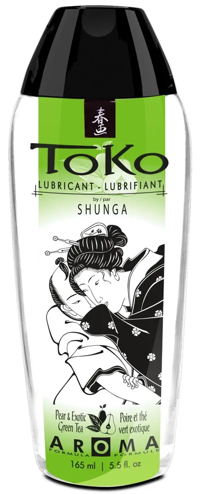 Shunga Toko ochucený lubrikant na bázi vody hruškový zelený čaj 165ml