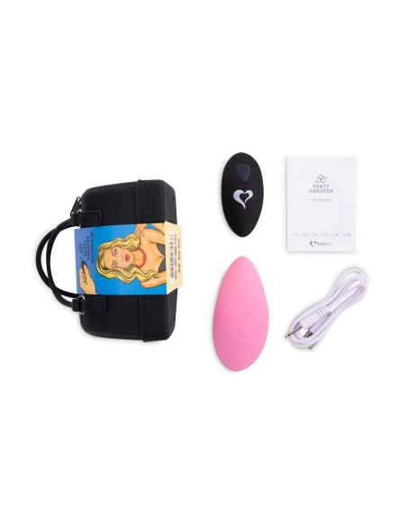 FEELZTOYS Panty nabíjecí vibrátor na klitoris s dálkovým ovladačem růžový