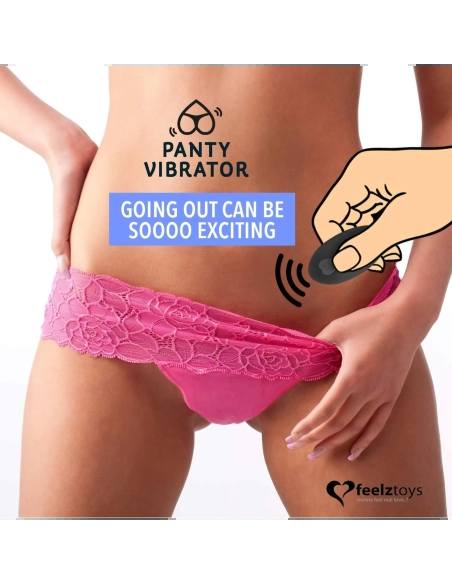 FEELZTOYS Panty nabíjecí vibrátor na klitoris s dálkovým ovladačem růžový