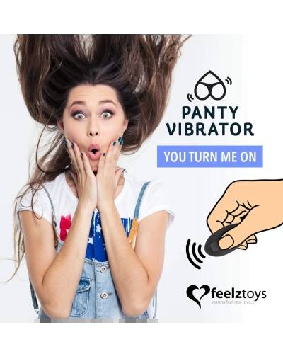 FEELZTOYS Panty nabíjecí vibrátor na klitoris s dálkovým ovladačem růžový