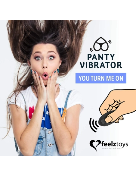 FEELZTOYS Panty nabíjecí vibrátor na klitoris s dálkovým ovladačem růžový