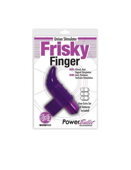 Frisky Finger vodotěsný prstový vibrátor fialový
