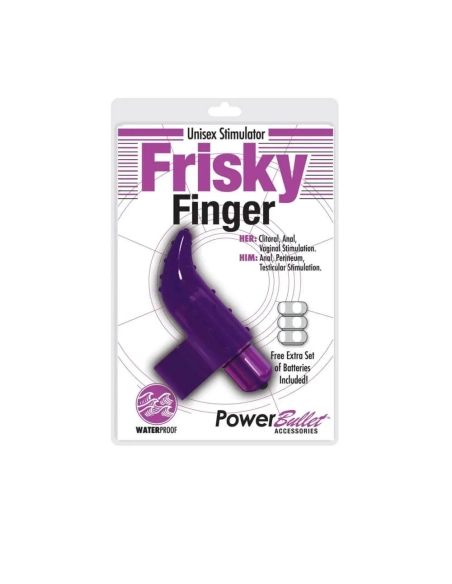 Frisky Finger vodotěsný prstový vibrátor fialový