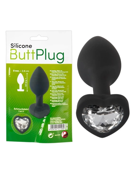 You2Toys Silicone Butt Plug s krystalem