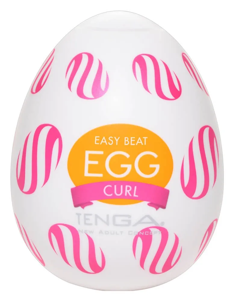 Kompaktný, jednorazový masturbátor Egg Curl od Tenga